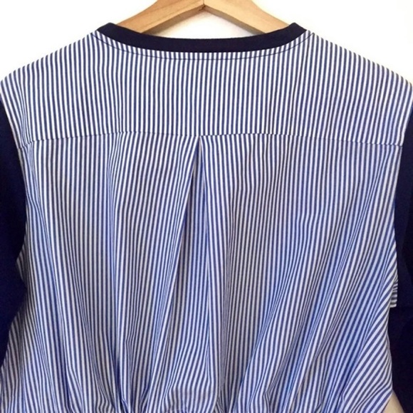 NEW Vineyard Vines Blue Mixed Media Top Sweater - Picture 10 of 13